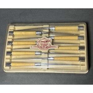 Vintage Carvel Hall Steak Knives in Original Case Set of 8 Chesapeake-USED